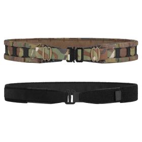 VOTAGOO Tactical Belt, 1.75'' MOLLE Battle Belt with Quick Release Buckle, Low Profile Laser-Cut Battle Belt for Range (Color: Cp Camo)